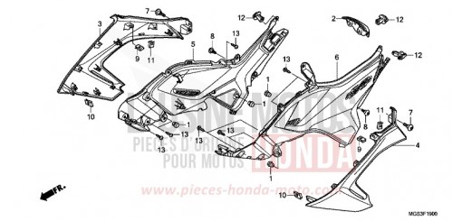 COPERTURA LATERALE NC700XDD di 2013